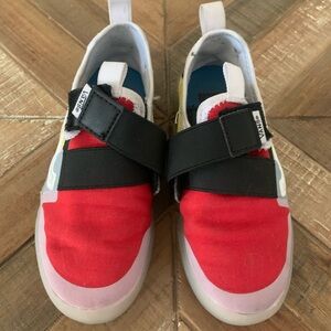 Vans Kids Red and Black Shoes sz 12